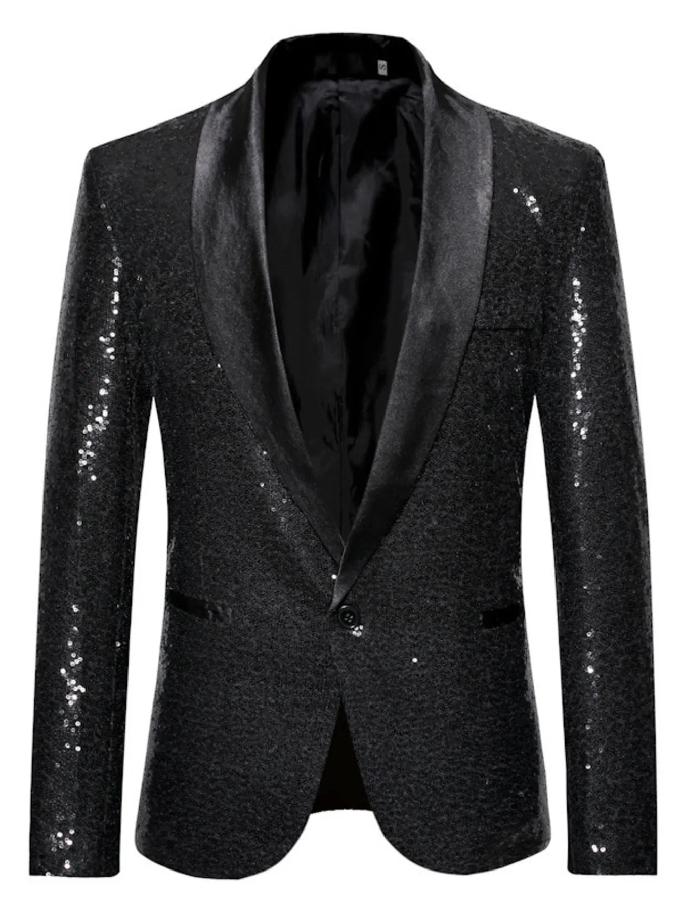 Men's Sequin Long Sleeve Blazer