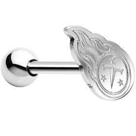 Officially Licensed Tennessee Titans Barbell Tongue Ring