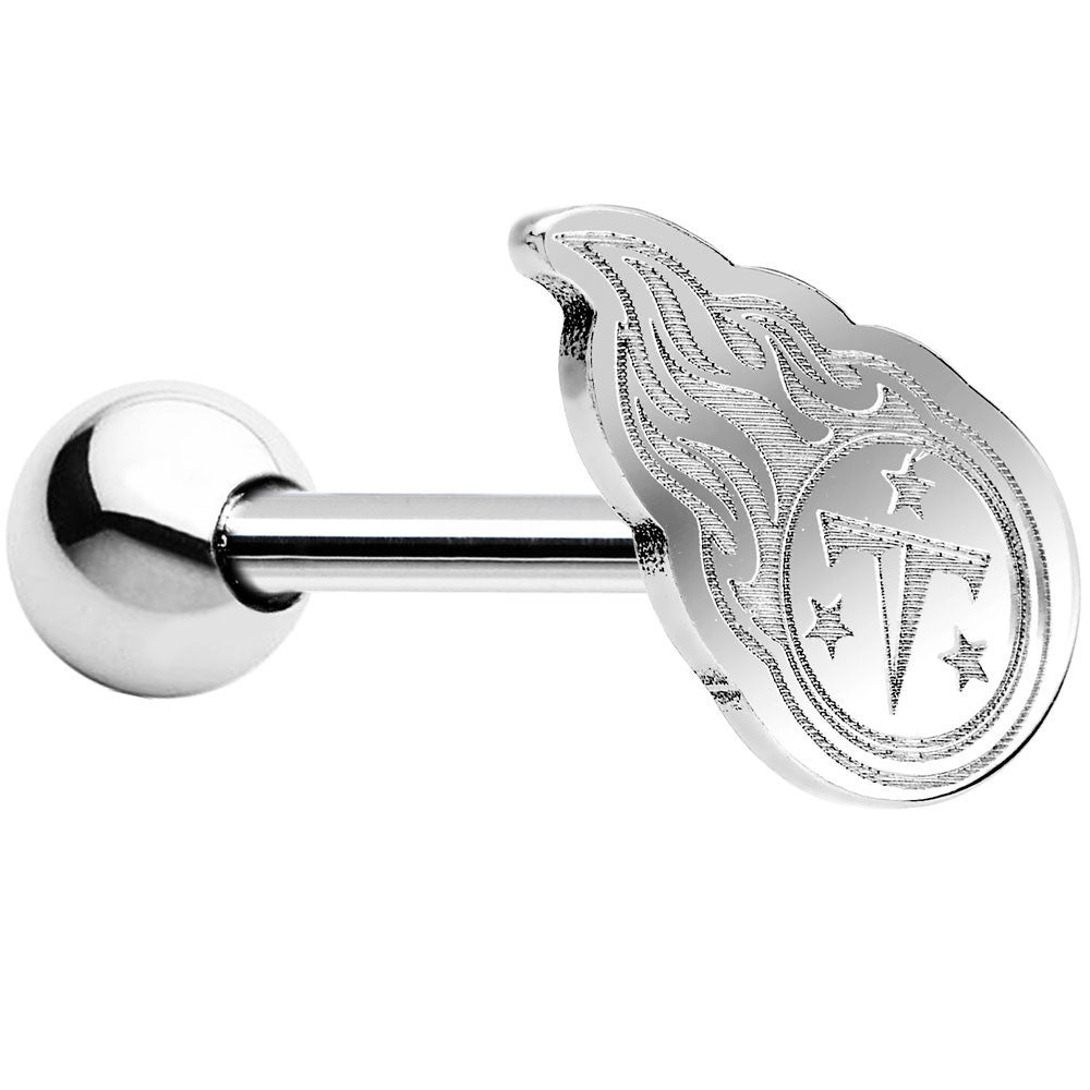 BodyCandy Officially Licensed Tennessee Titans Barbell Tongue Ring — main product shot