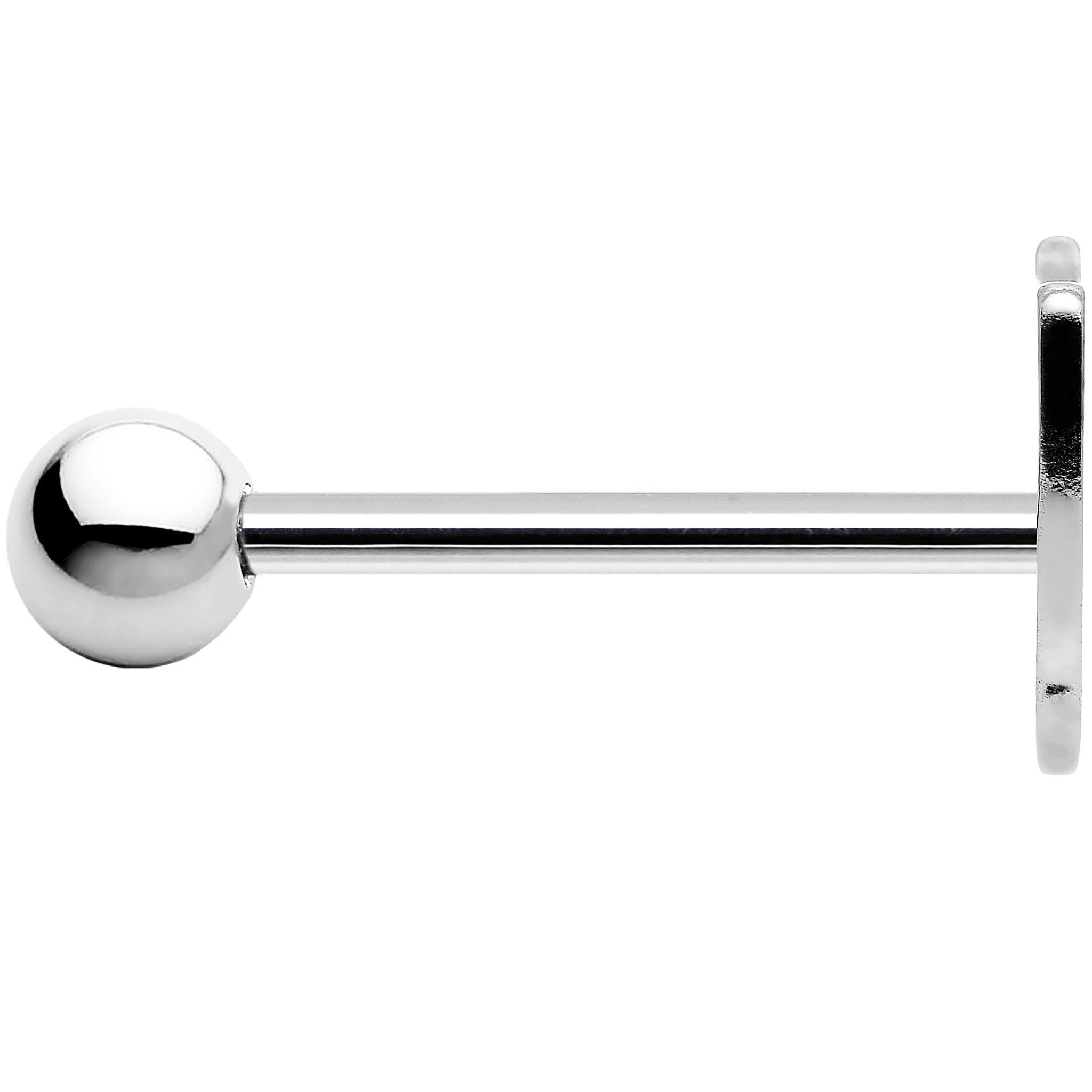 BodyCandy Officially Licensed Oakland Raiders Barbell Tongue Ring — detail close-up