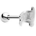 BodyCandy Officially Licensed Tampa Bay Buccaneers Barbell Tongue Ring — main product shot