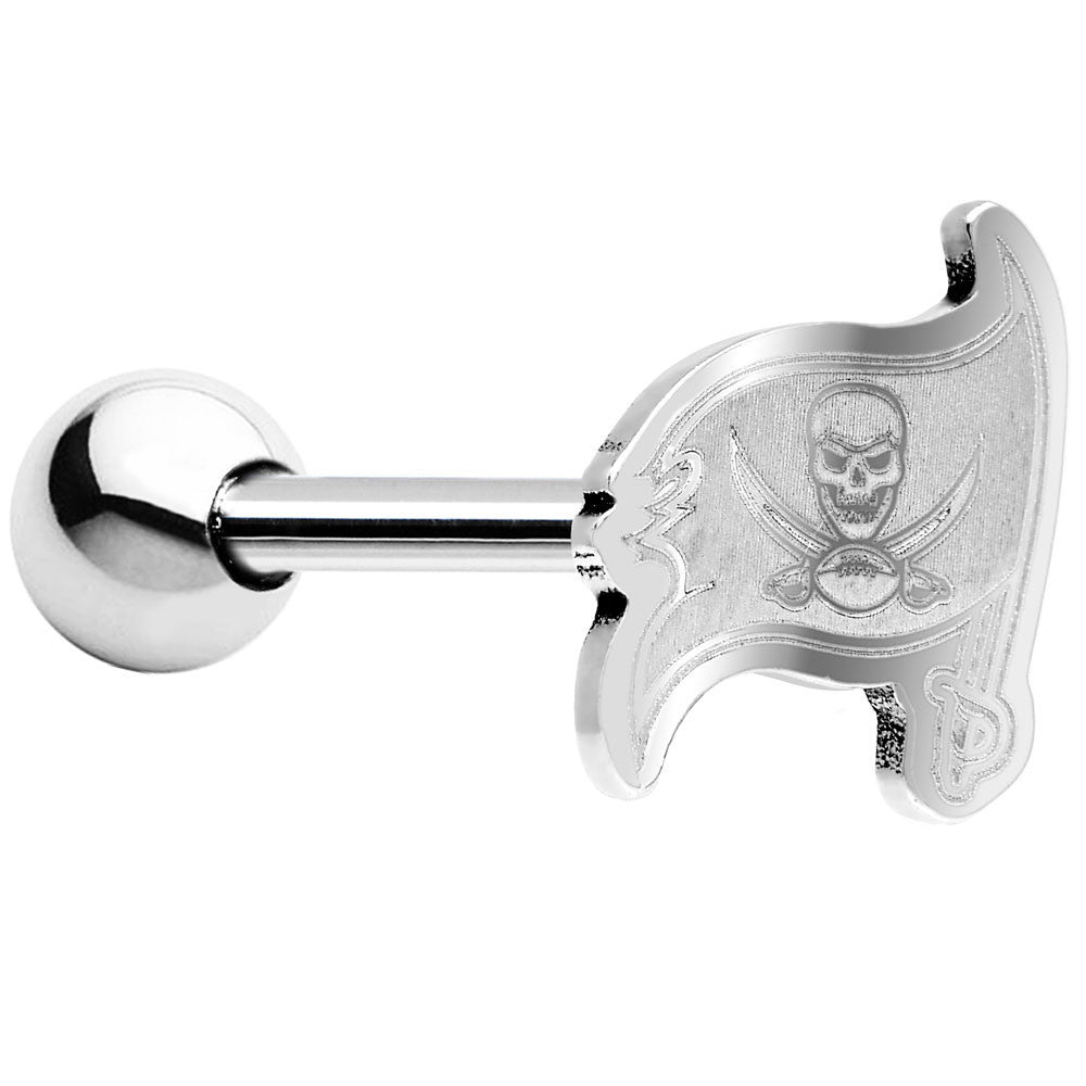 BodyCandy Officially Licensed Tampa Bay Buccaneers Barbell Tongue Ring — main product shot