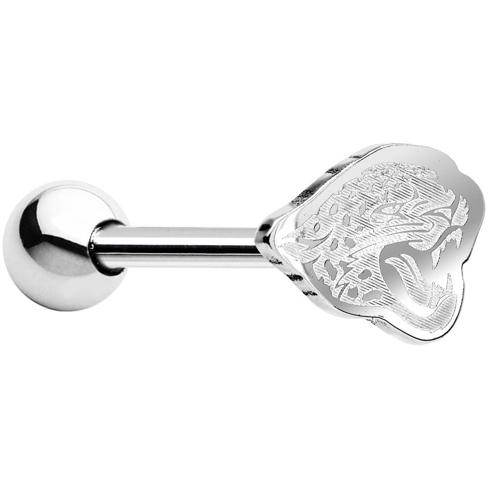 BodyCandy Officially Licensed Jacksonville Jaguars Barbell Tongue Ring — main product shot