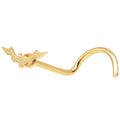 BodyCandy Gold Anodized Titanium Bat Nose Ring — main product shot