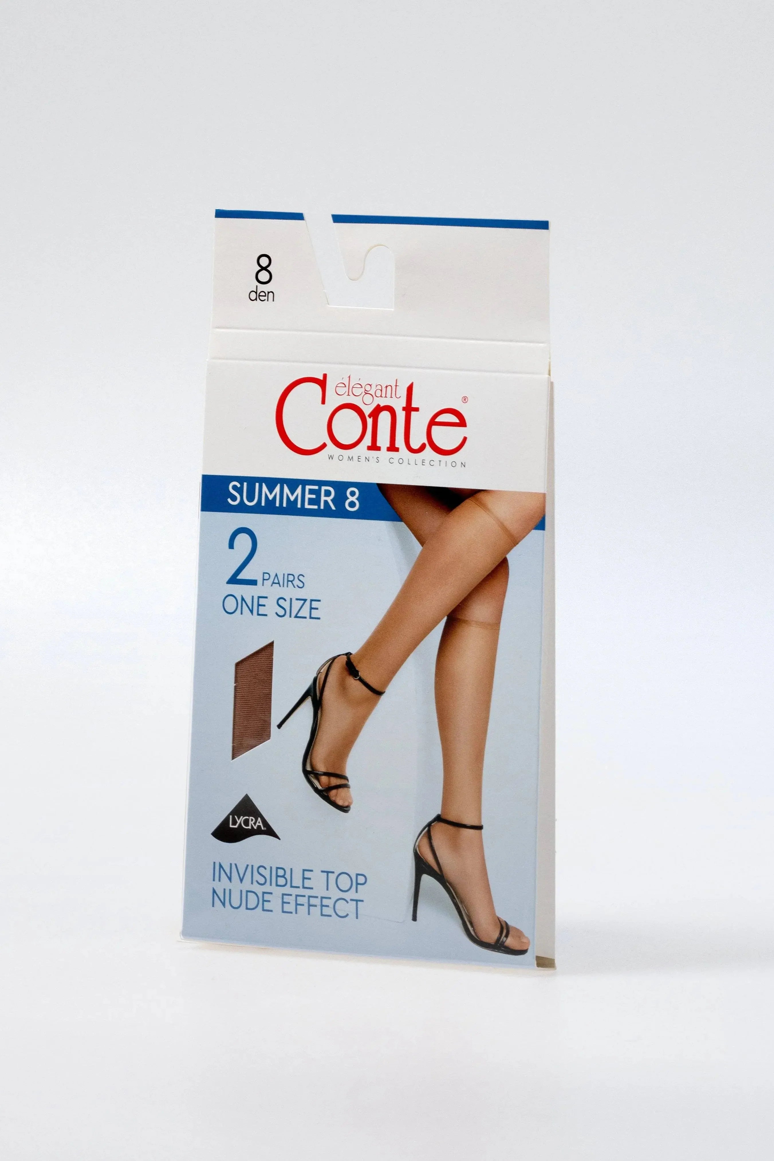 TheRanok.com Knee Highs Conte Summer 8 Den (2 pairs) — detail close-up