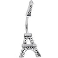 BodyCandy Stainless Steel Meet Me in Paris Eiffel Tower Belly Ring — main product shot