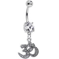 BodyCandy Clear Gem Namaste All Day, Baby Dangle Belly Ring — main product shot