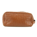 Bolt Boutique Bottega Veneta Intrrecciato Brown Leather Cosmetic Bag #5744 — main product shot