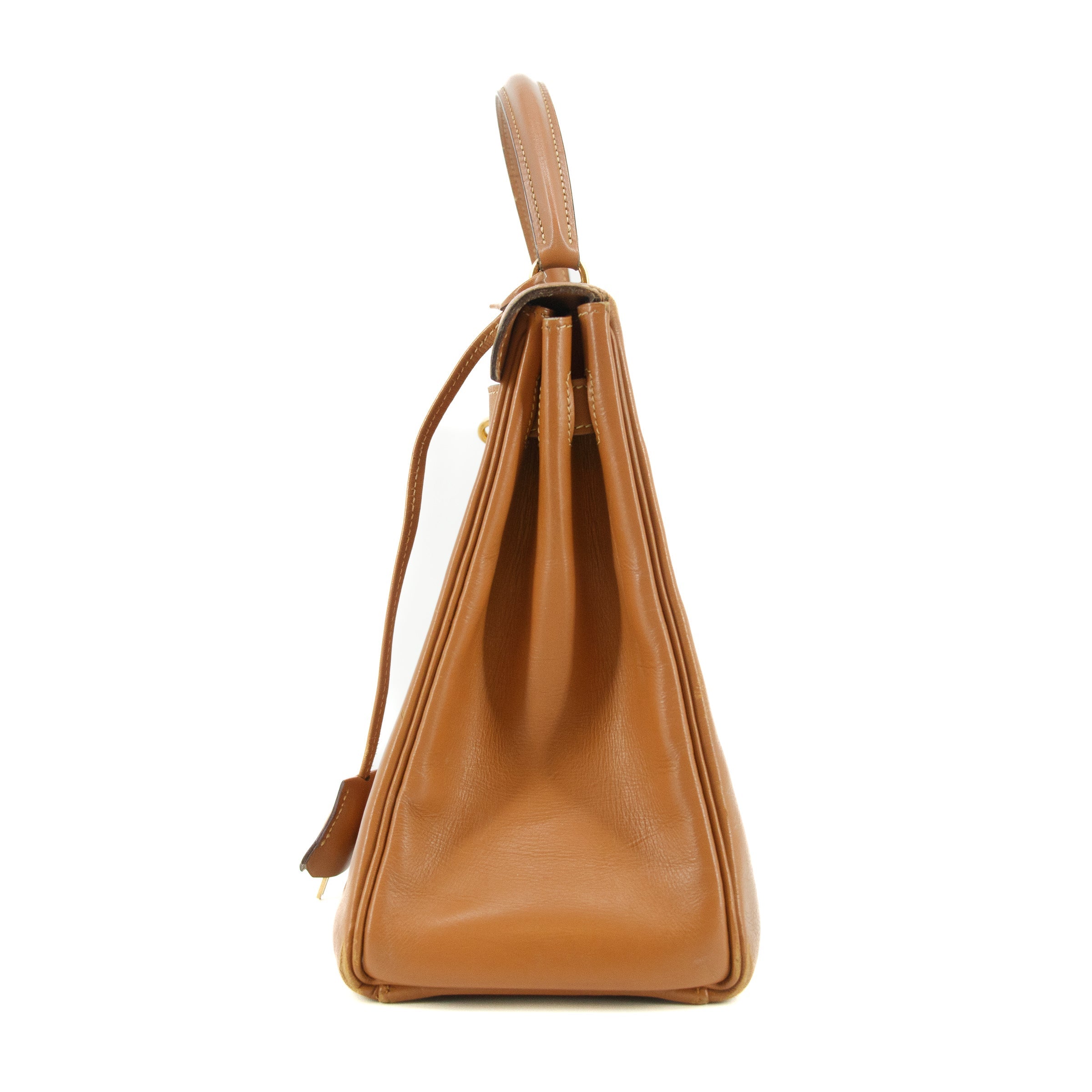 Bolt Boutique Hermes Kelly 32 Boxcalf Brown Handbag Year 1986 #5775 — lifestyle context