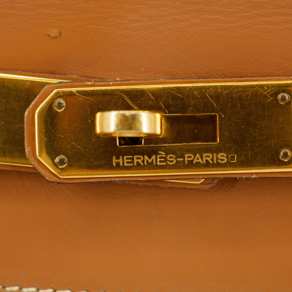 Bolt Boutique Hermes Kelly 32 Boxcalf Brown Handbag Year 1986 #5775 — side view