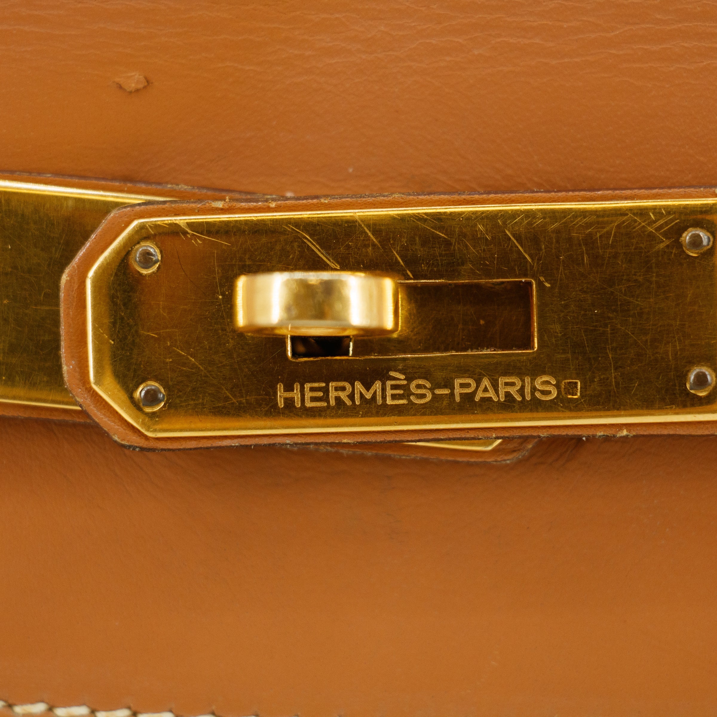 Bolt Boutique Hermes Kelly 32 Boxcalf Brown Handbag Year 1986 #5775 — side view