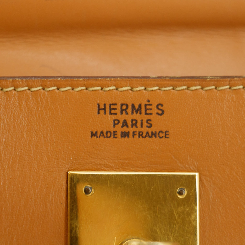 Bolt Boutique Hermes Kelly 32 Boxcalf Brown Handbag Year 1986 #5775 — alternative angle
