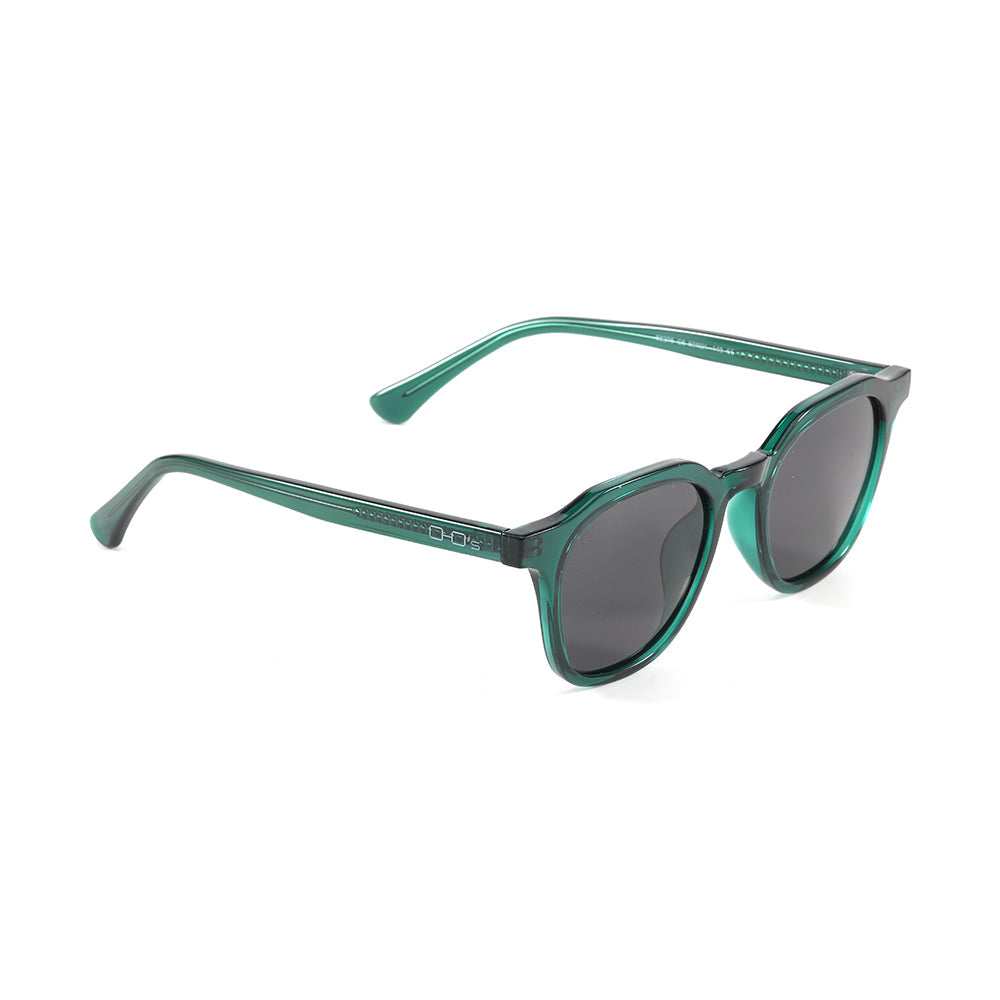 OHO's OHO's REEF Sunglasses (Color Variant 4) — Rectangular Reef-Inspired Frames — OHO's branding close-up