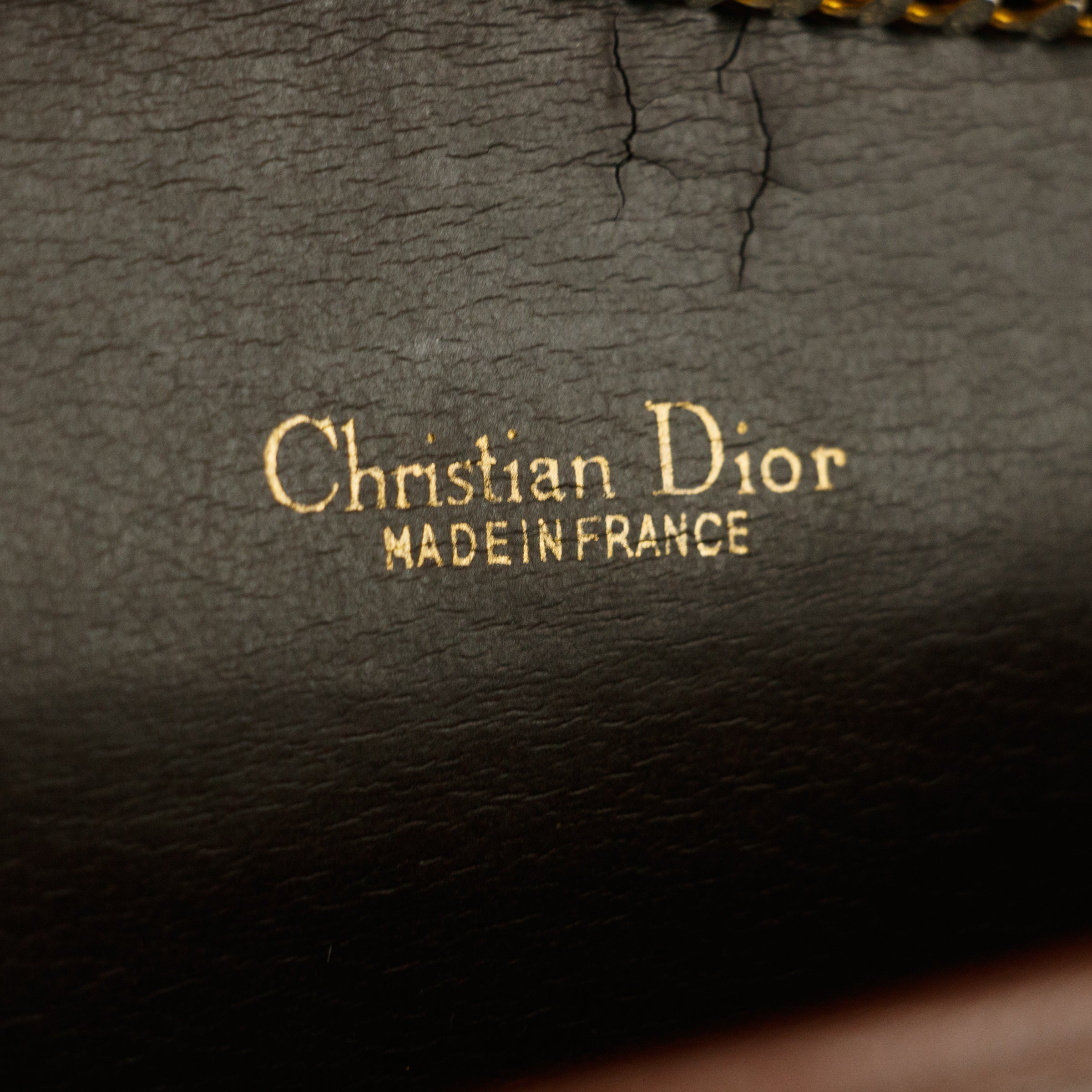 Bolt Boutique Christian Dior Red Leather Chain Shoulder Bag #5871 — alternative angle