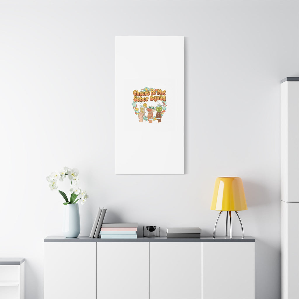 Cheers to Me Sober Squad Canvas | Dry January Mocktail Art