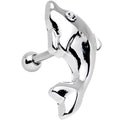 BodyCandy 16G 1/4 Clear Gem Dolphin Left Cartilage Earring — main product shot