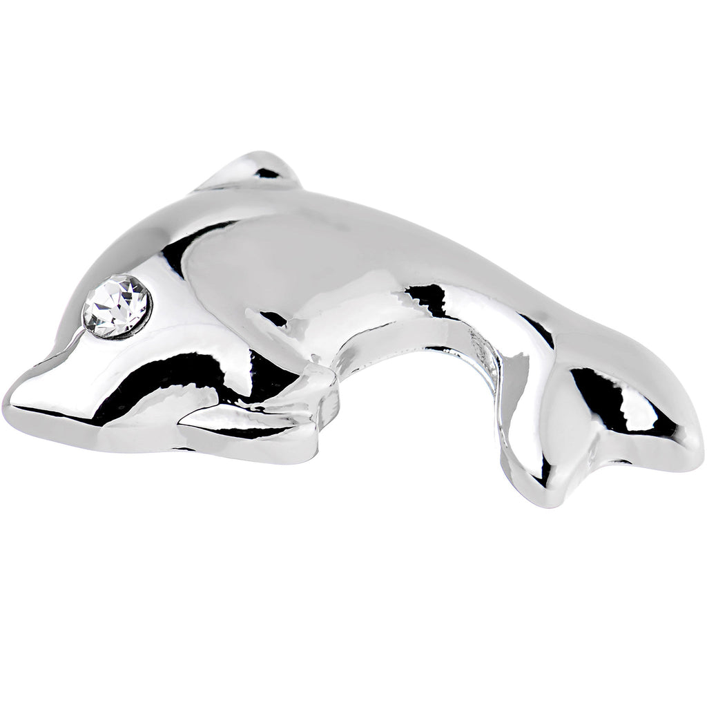 BodyCandy 16G 1/4 Clear Gem Dolphin Left Cartilage Earring — lifestyle context