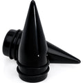 BodyCandy 24mm Black Acrylic Straight Taper Set — main product shot
