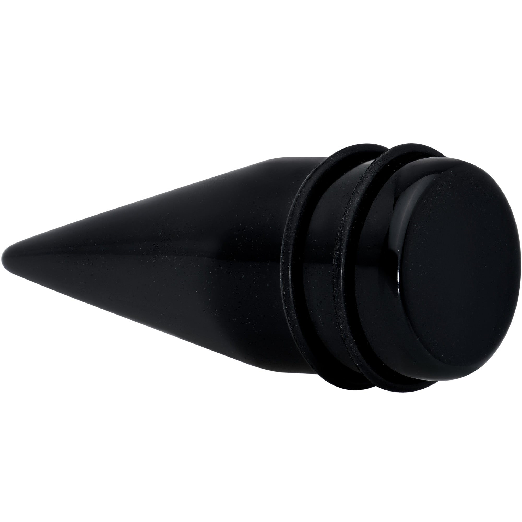 BodyCandy 24mm Black Acrylic Straight Taper Set — alternative angle