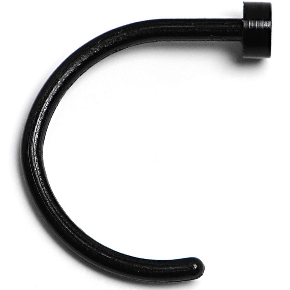 BodyCandy 20G 5/16 Black Acrylic Nose Hoop — main product shot