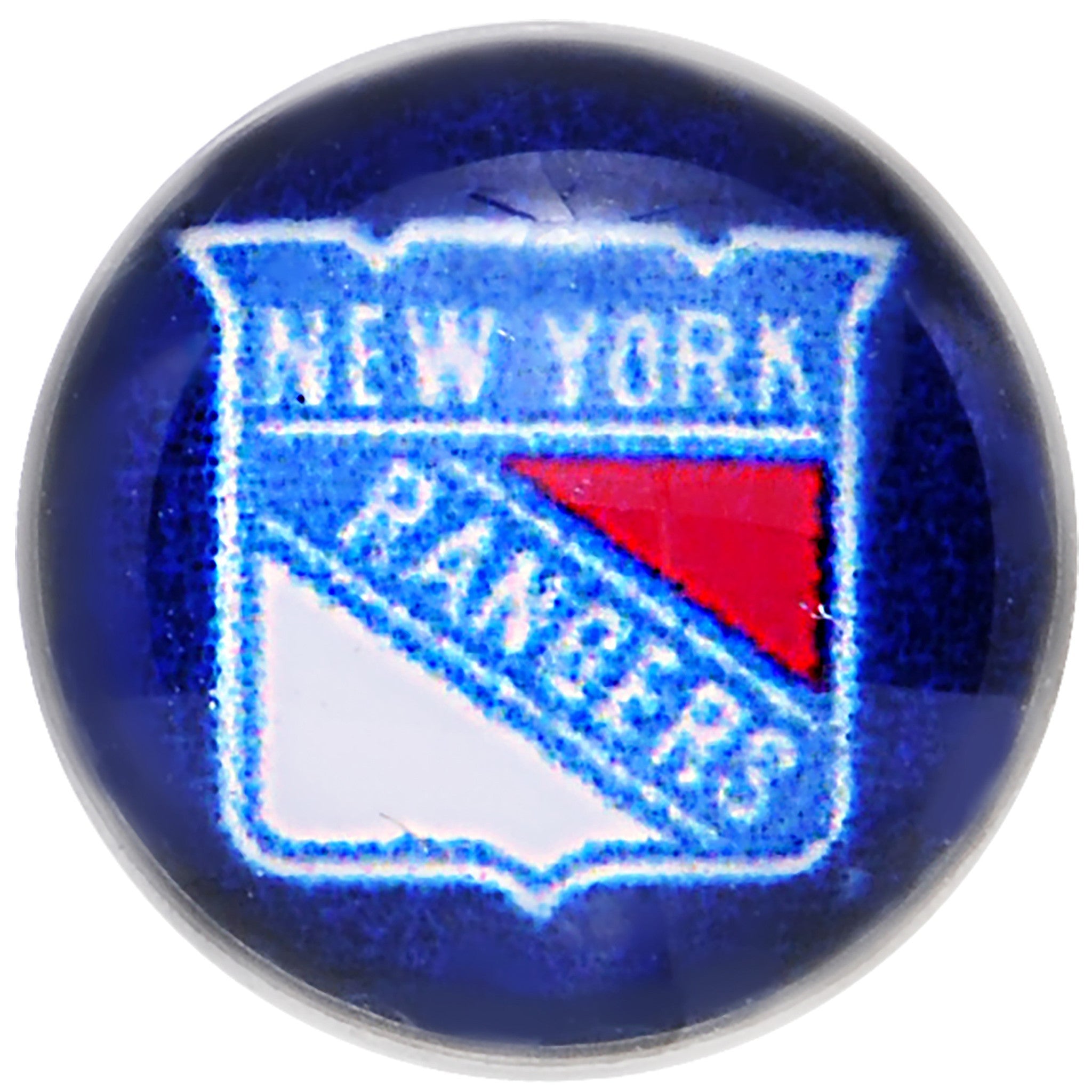 BodyCandy Officially Licensed NHL New York Rangers Logo Tongue Ring — lifestyle context
