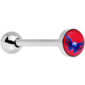 BodyCandy Officially Licensed NHL Washington Capitals Logo Tongue Ring — main product shot