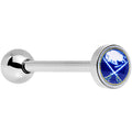 BodyCandy Officially Licensed NHL Buffalo Sabres Logo Tongue Ring — main product shot