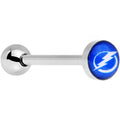 BodyCandy Officially Licensed NHL Tampa Bay Lightning Logo Tongue Ring — main product shot