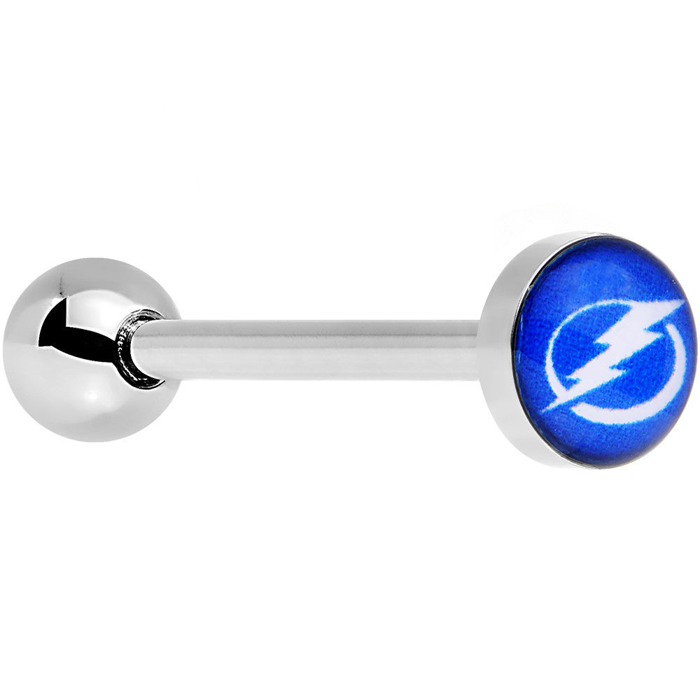 BodyCandy Officially Licensed NHL Tampa Bay Lightning Logo Tongue Ring — main product shot