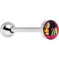 BodyCandy Officially Licensed NHL Chicago Blackhawks Logo Tongue Ring — main product shot