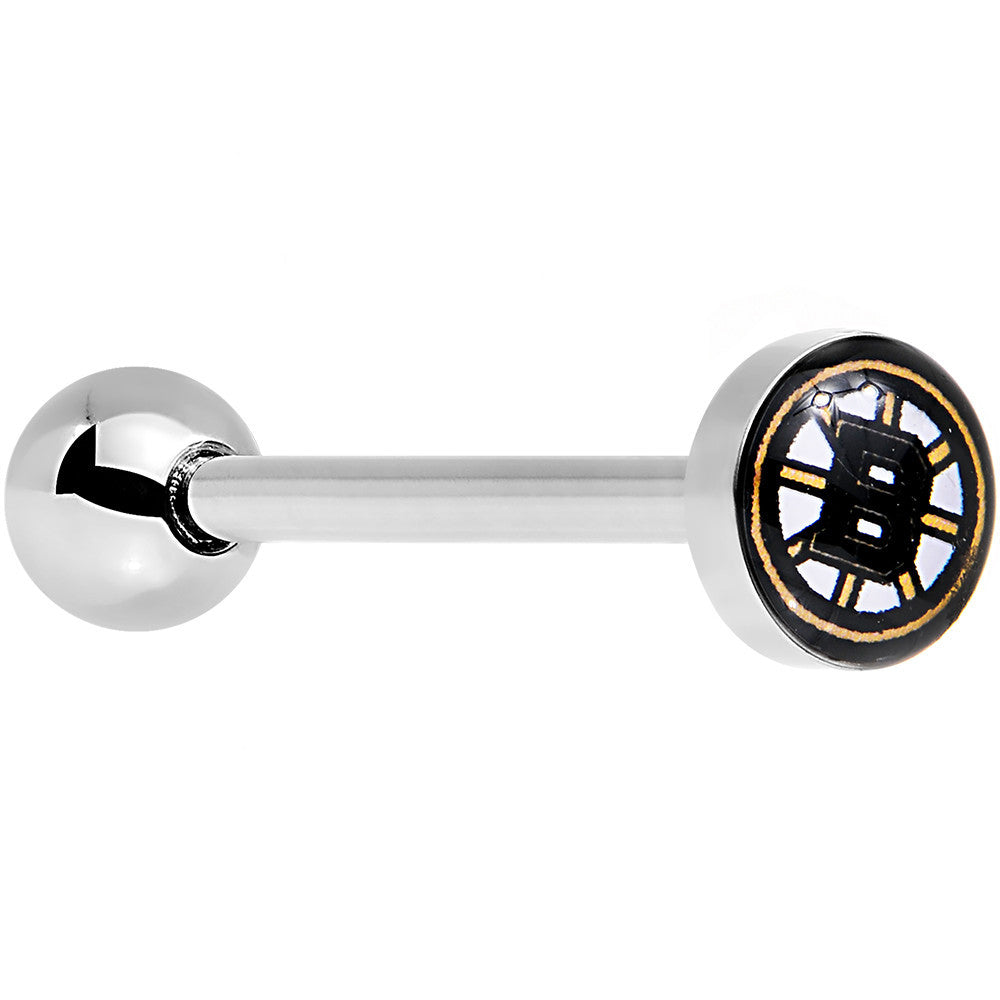 BodyCandy Officially Licensed NHL Boston Bruins Logo Tongue Ring — main product shot