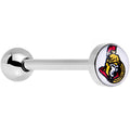 BodyCandy Officially Licensed NHL Ottawa Senators Logo Tongue Ring — main product shot