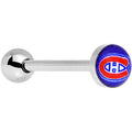 BodyCandy Officially Licensed NHL Montreal Canadiens Logo Tongue Ring — main product shot