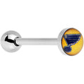 BodyCandy Officially Licensed NHL Steel St Louis Blues Barbell Tongue Ring — main product shot