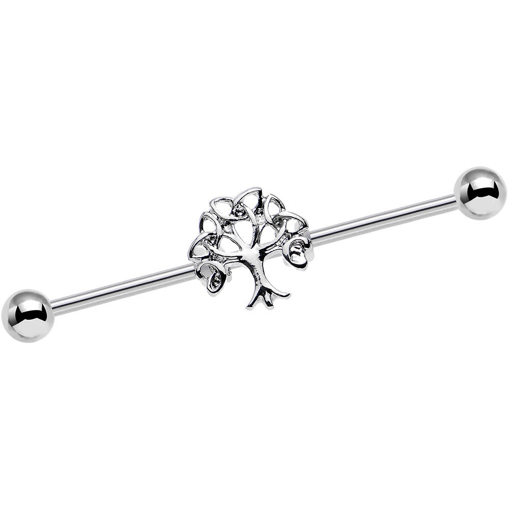 BodyCandy 14G Celtic Trinity Knot Tree of Life Industrial Barbell 38mm — main product shot