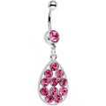 BodyCandy Pink Gem Dingy Drop Dangle Belly Ring — main product shot