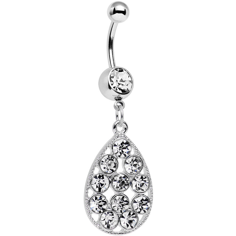 BodyCandy Clear Gem Dingy Drop Dangle Belly Ring — main product shot