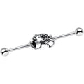 BodyCandy 14G Clear Gem Steel Aesthetic Elephant Industrial Barbell 38mm — main product shot