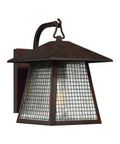 12" High, 1-Light Valiant Bronze Finish with Clear Seedy Glass Outdoor Wall Lantern – LampsUSA