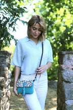 WONENA Soruka Juliette Print · Leather Belt Bag — lifestyle worn / used context