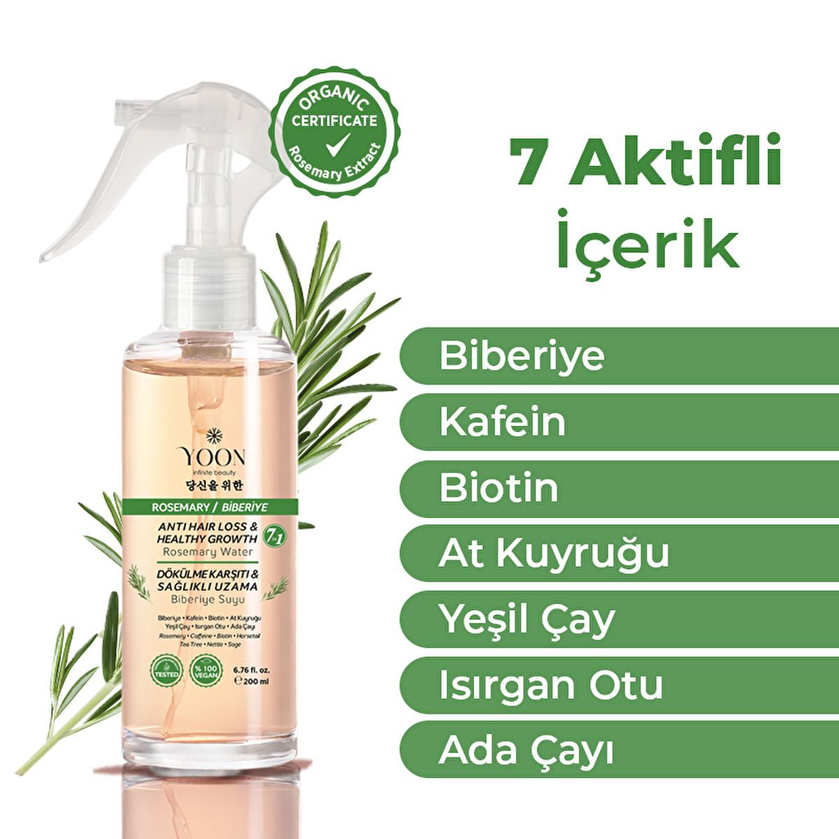 Yoon Hair Care Serum with Rosemary Extract - Anti-Hair Loss, Promotes Hair Growth & Healthier Scalp