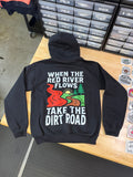 Luckless Outfitters Red River Hoodie — lifestyle context
