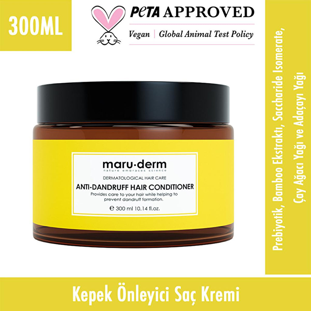 Maruderm Anti-Dandruff Hair Cream 300ml - Nourishing Tea Tree Oil for Scalp Care