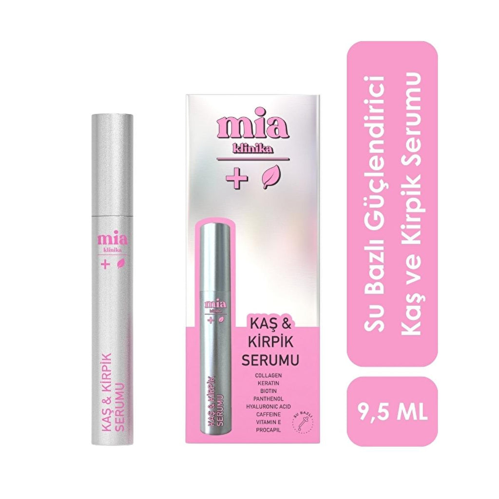Mia Klinika Eyelash and Eyebrow Serum - Strengthen and Enhance with Collagen, Keratin, Biotin - 6.5ml