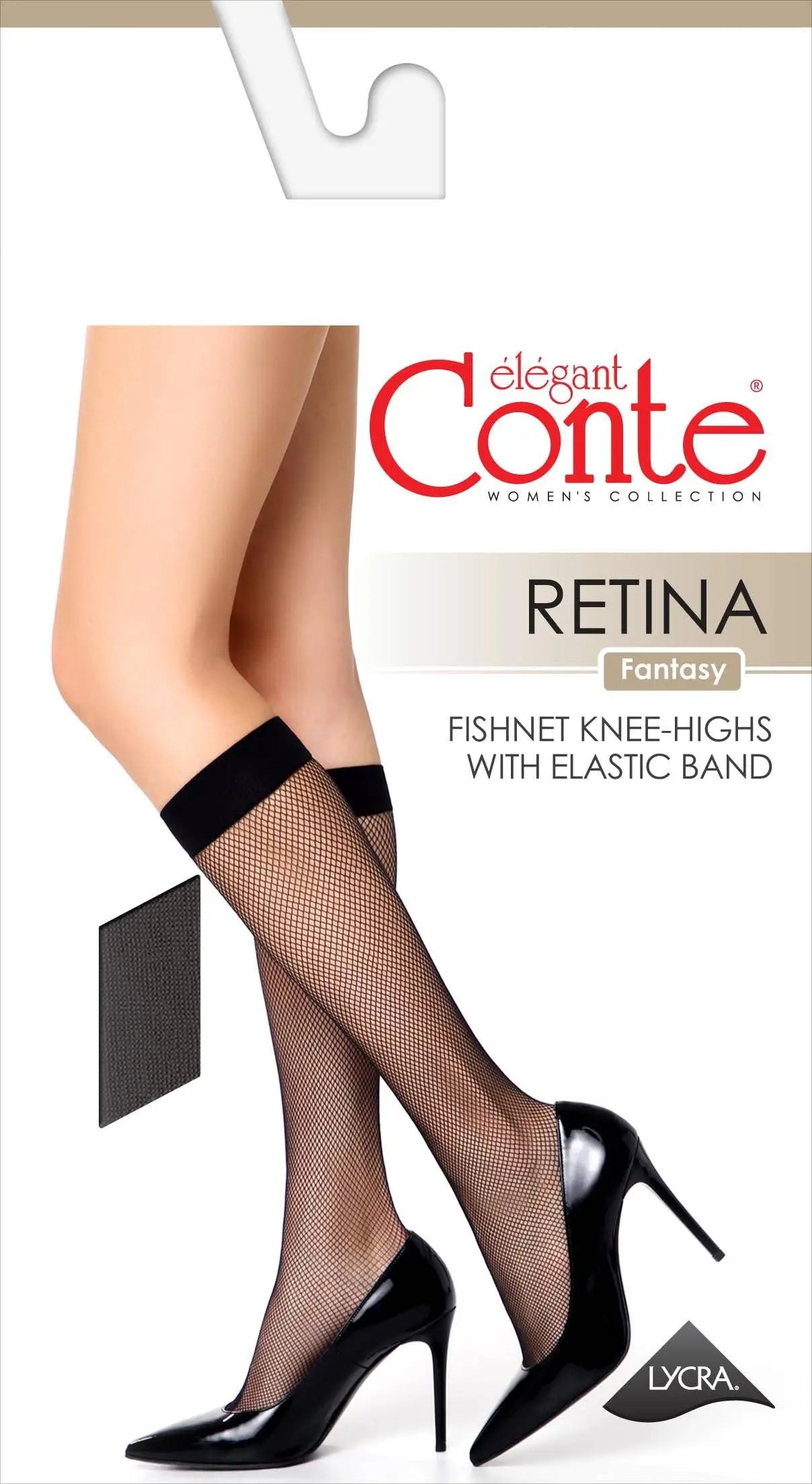TheRanok.com Fantasy Knee Highs Conte Retina - Fine Mesh — in-use photo