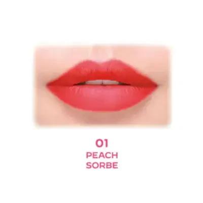 Golden Rose Juicy Tint Lip & Cheek Stain - 01 Peach Sorbe - Hydrating, Natural Color, Lightweight Water-Based Formula with Hyaluronic Acid & Aloe Vera