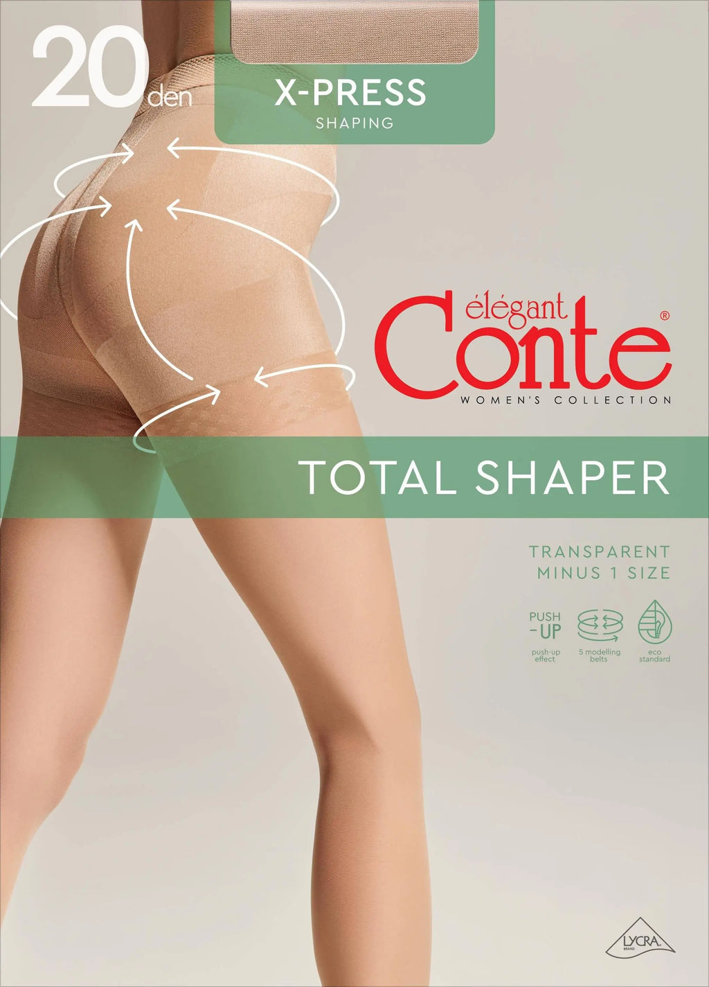 TheRanok.com Tights Conte X-Press 20 Den - Body Shaping — fabric or material detail