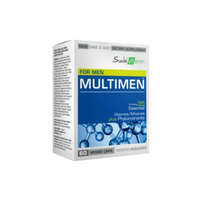 Suda Vitamin Multimen 60 Herbal Capsules - Comprehensive Multivitamin