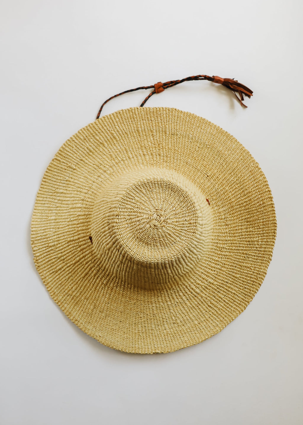 CanyonLeaf Woven Sun Hat — fabric or material detail