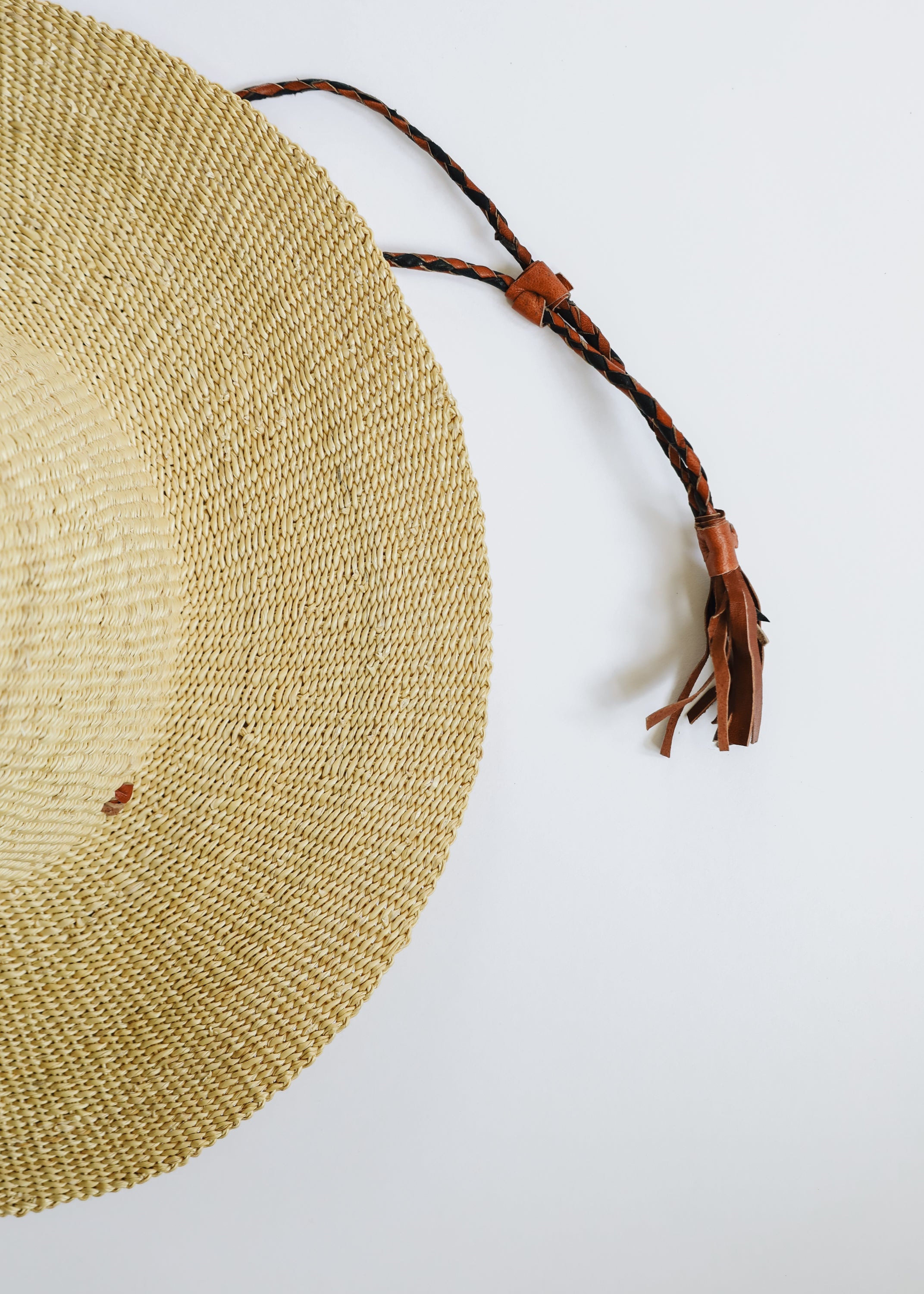 CanyonLeaf Woven Sun Hat — product on model